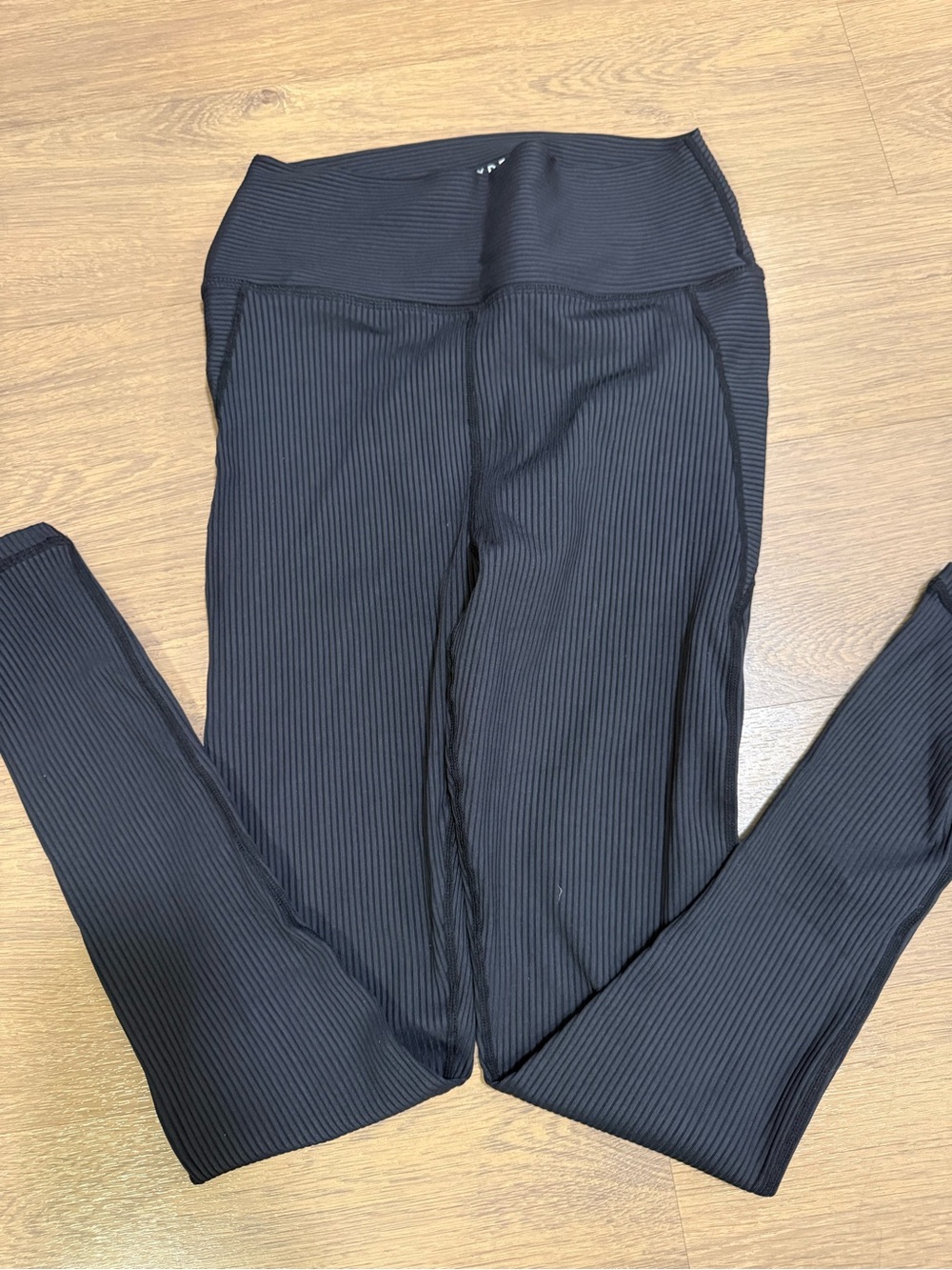 Women’s GLYDER Ribbed Black High-Waist Leggings
